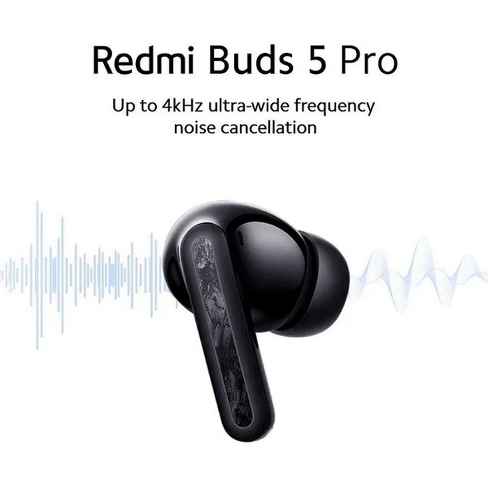 Xiaomi Redmi Buds 5 Pro Bluetooth Earphone TWS 52dB 4kHz True Wireless  Earbuds Noise Cancelling Mic Headphones ANC Headset