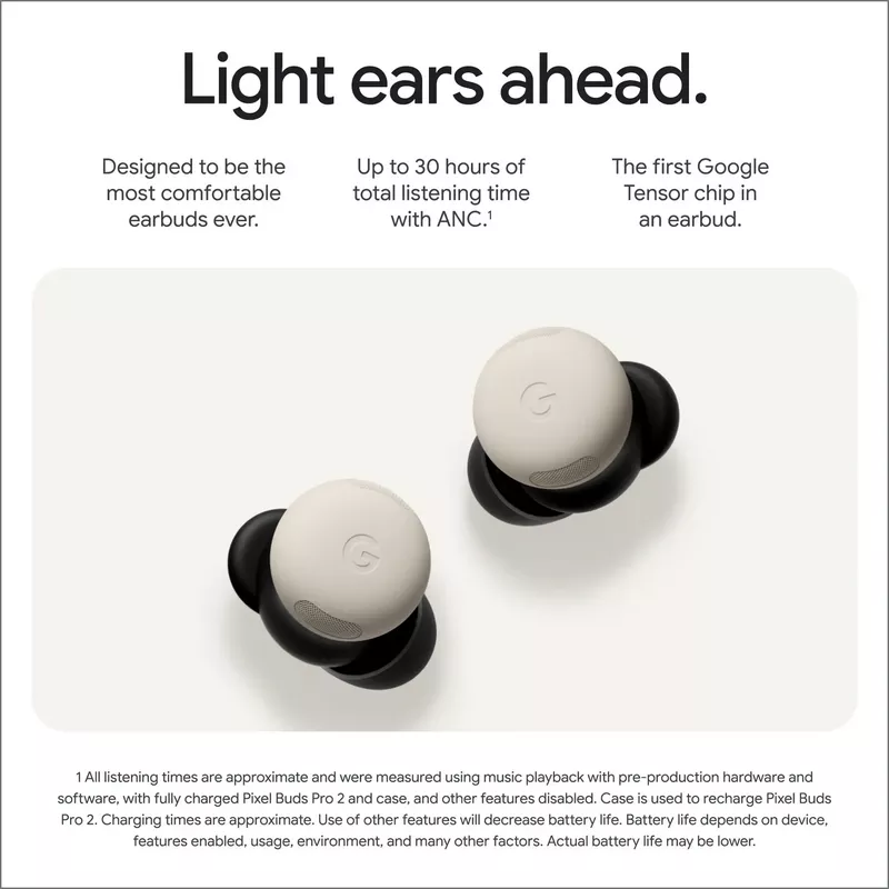 Google - Pixel Buds Pro 2 - Wireless Earbuds with Active Noise Cancellation – Bluetooth Headphones - Alezay Kuwait - Google Kuwait